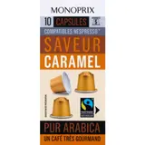 Monoprix Capsules Pur Arabica Saveurs caramel n°5 x10