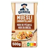 Quaker Muesli Croustillant Céréales Noix de Pécan & Noix du Brésil 500g