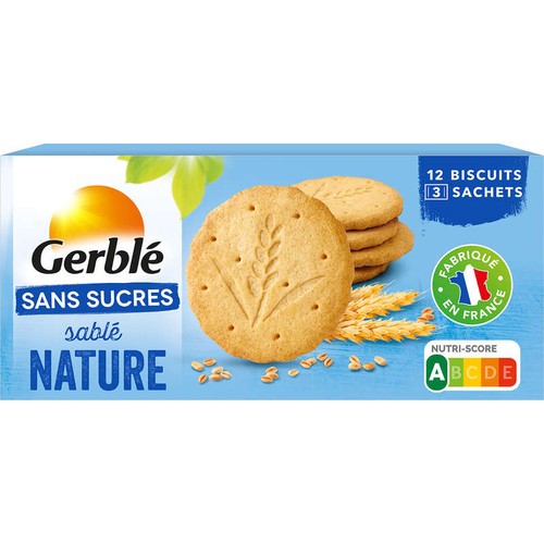 Gerblé Biscuit Nature Sans Sucres Ajoutés  132g