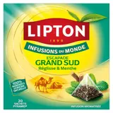 Lipton Infusion grand sud Réglisse menthe en sachets pyramide x20