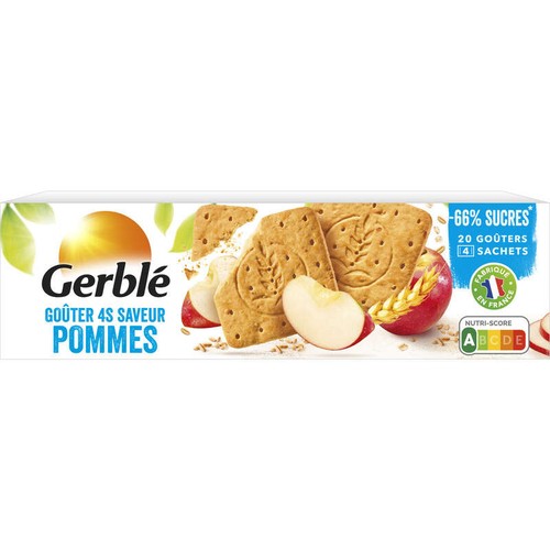 Gerblé Biscuit goûters 4S aux pommes 360g