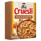 Quaker Cruesli Céréales Miel et Noisette 450g