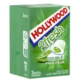 Hollywood Chewing Gum 2Fresh Menthe Sans Sucre x3