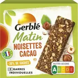 Gerblé Matin Barre Noisettes & cacao 120g
