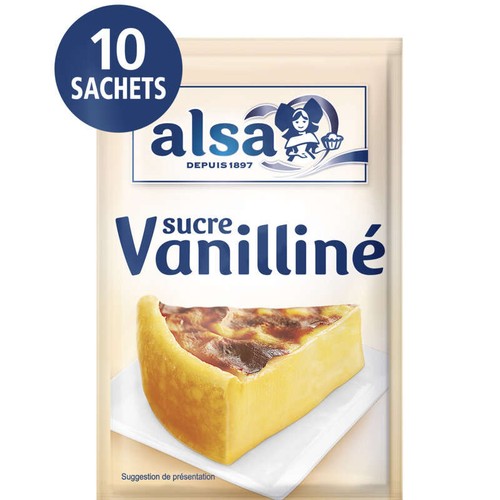 Alsa Sucre Vanilliné x10 Sachets - 75g