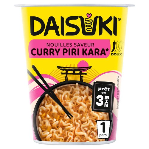 Daisuki Nouilles Instantanées saveur Curry Piri Kara 61g