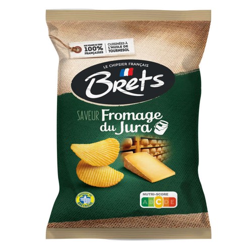Brets Chips au Fromage du Jura 125g