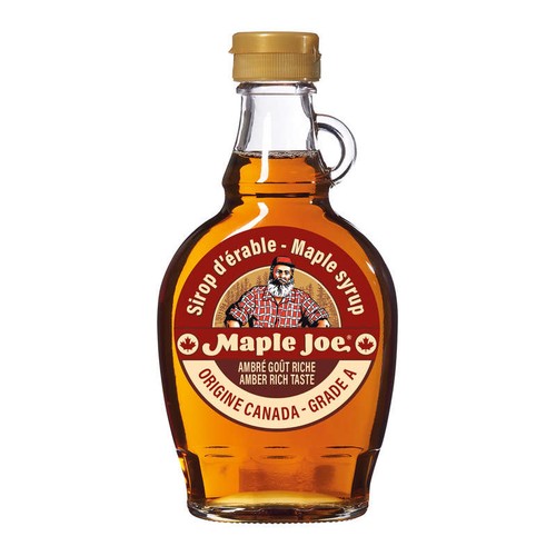 Maple Joe Sirop d'Erable Bouteille Verre 250g