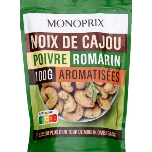 Monoprix Noix cajou poivre romarin 100g