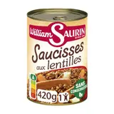 William Saurin Saucisses aux lentilles 420g