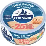 Petit Navire Thon Entier Naturel -25% Sel 112g