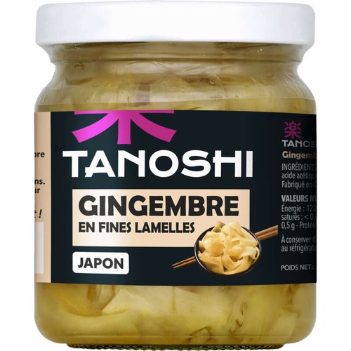 Tanoshi Japon Gingembre en Fines Lamelles 200g