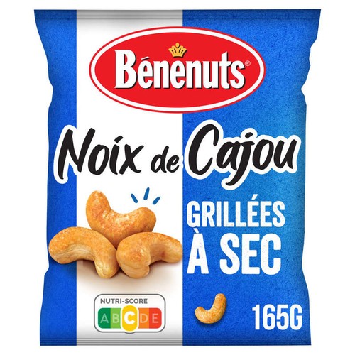 Bénénuts Noix De Cajou Grillées à Sec 165g