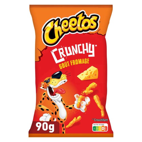 Cheetos Crunchy Biscuits Apéritifs Soufflés Goût Fromage 90g