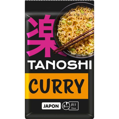 Tien Shan Nouilles De Blé Instantanées Asiatiques Saveur Curry 85g