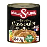 William Saurin Cassoulet Toulousain À La Graisse D'Oie, Mitonné Doucement 840g