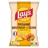 Lay's Chips Paysanne Saveur Poulet Moutarde de Dijon et Miel 120g