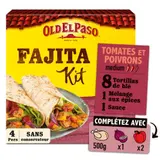 Old El Paso Kit Pour Fajitas Saveur Tomates & Poivrons Medium 500g