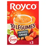 Royco Velouté 10 légumes croûtons Romarin x3 sachets