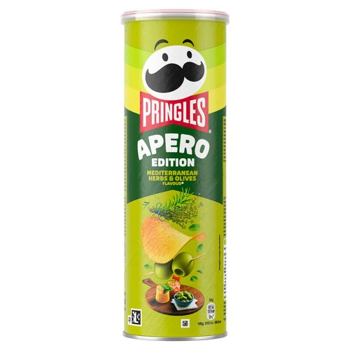 Pringles Chips Tuiles Apéro Herbes méditérranéennes 165g