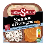 William Saurin Trio Gourmand saumon duo de riz et purée de carottes 320g