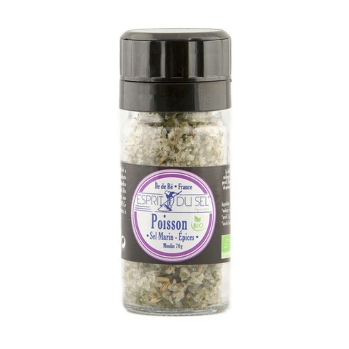 Esprit du sel Sel Poisson Moulin 70g
