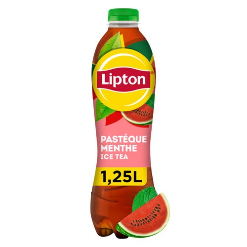 Lipton Ice Tea Thé Glacé Saveur Pastèque Menthe 1,25L