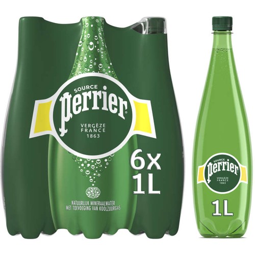 Perrier Eau Minérale Naturelle Gazeuse 6x1L