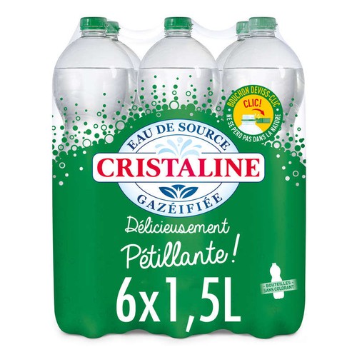Cristaline Eau De Source Pétillante 6x1,5L