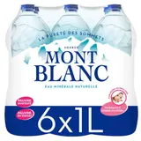 Mont Blanc eau minérale naturelle le pack de 6x1L