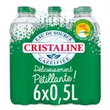 Cristaline Eau De Source Gazéifiée 6x50cl