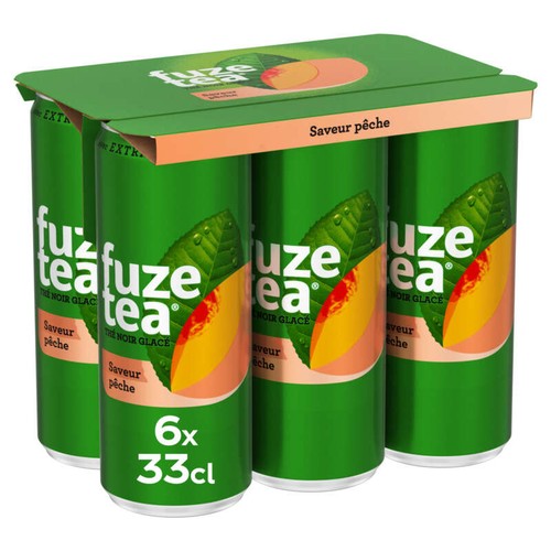 Fuzetea Boisson Thé Pêche 6x33cl