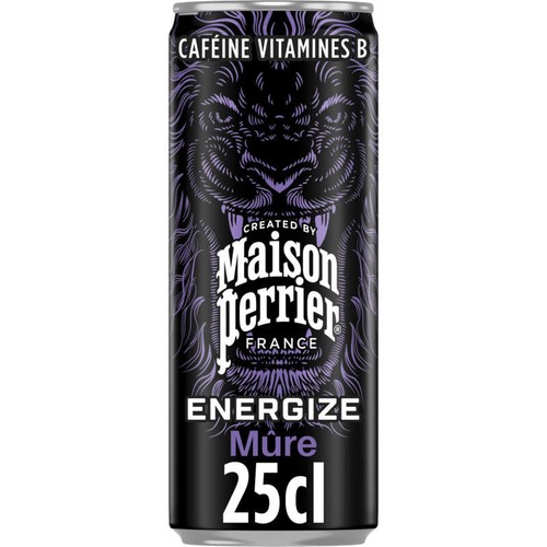 Maison Perrier Boisson Énergisante Aromatisée Mûre 25cl