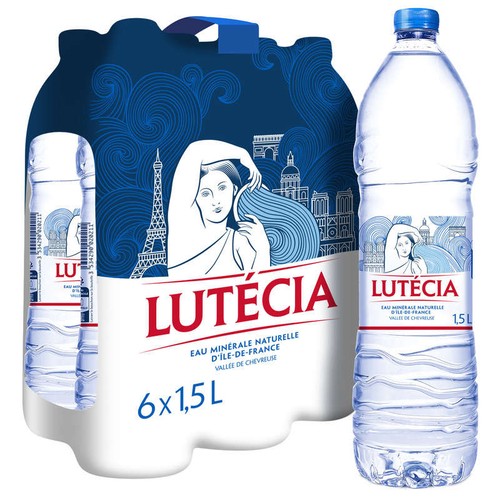 Lutécia Eau Minérale Naturelle 6x1,5L
