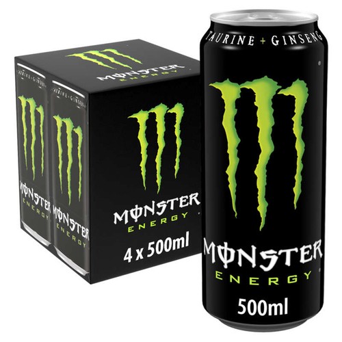 Monster energy Boisson énergisante gazeuse boîte 4x50cl