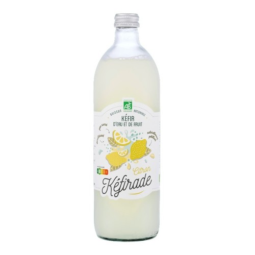 Kéfirade Kéfir d'eau et de fruit Citron Bio 75cl