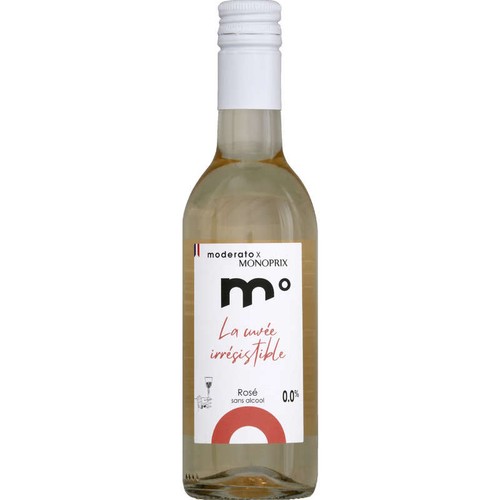 La cuvée Irrésistible Vin Rosé sans Alcool 25cl