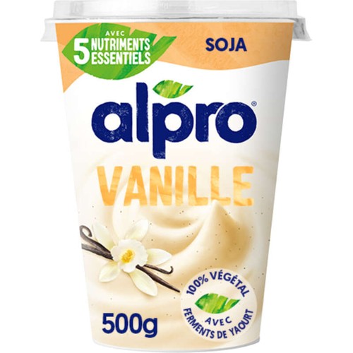 Alpro Dessert Végétal Vanille Soja 500g