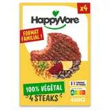 Happyvore Steak Végétal et Gourmand x4 400g