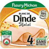 Fleury Michon Blanc de Dinde Halal  x4 Tranches 130g