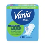 Vania Serviettes Super Maxi Confort x16