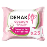 Demak'Up Lingettes Au Lait Démaquillant À L'Amande & Coton x25