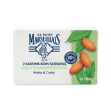 Le Petit Marseillais Savon Soin Nourrissant à L'Huile D'Amande Douce 2x100g
