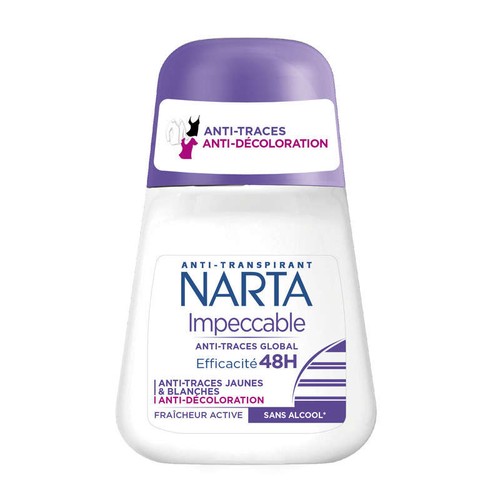 Narta Déodorant Bille Anti-traces 48h Impeccable 50ml