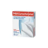 Mercurochrome Compresses Stériles Ultra Douces x20