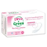 Love & Green Serviettes pour Fuites Urinaires Normales x12