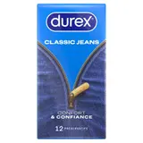 Durex Préservatifs Classic Jeans Confort et Confiance x12