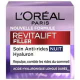 L'Oréal Paris Revitalift Filler Crème Visage Anti-Rides Nuit Revolumisant 50ml