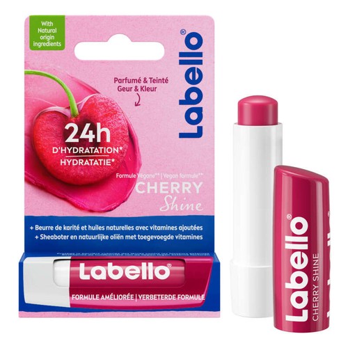Labello Stick Soin Des Lèvres Hydratant Huiles Naturelles Cerise  4,8g