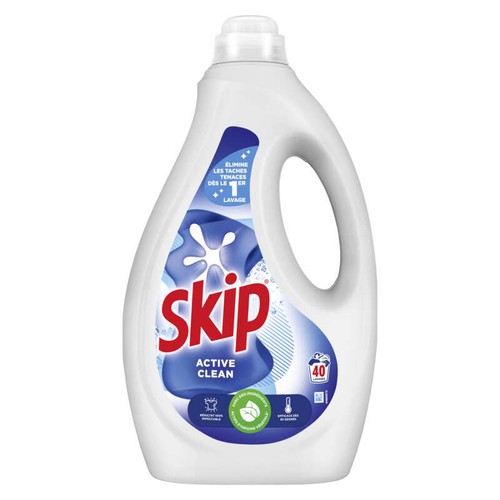 Skip Lessive Liquide Active Clean x40 Lavages